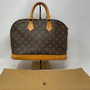 Louis Vuitton Alma Handbag Monogram Canvas MM